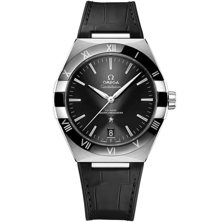 Omega Constellation Black Dial Leather Strap 41mm - Image 1