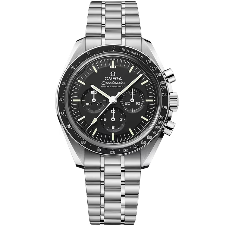 Omega Moonwatch Black Dial Chronograph Stainless Steel 42mm - Image 1