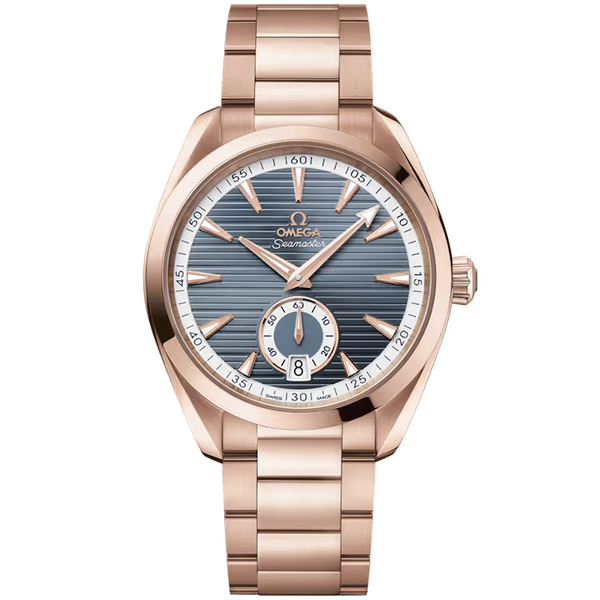Omega Aqua Terra Blue Dial Rose Gold 41mm