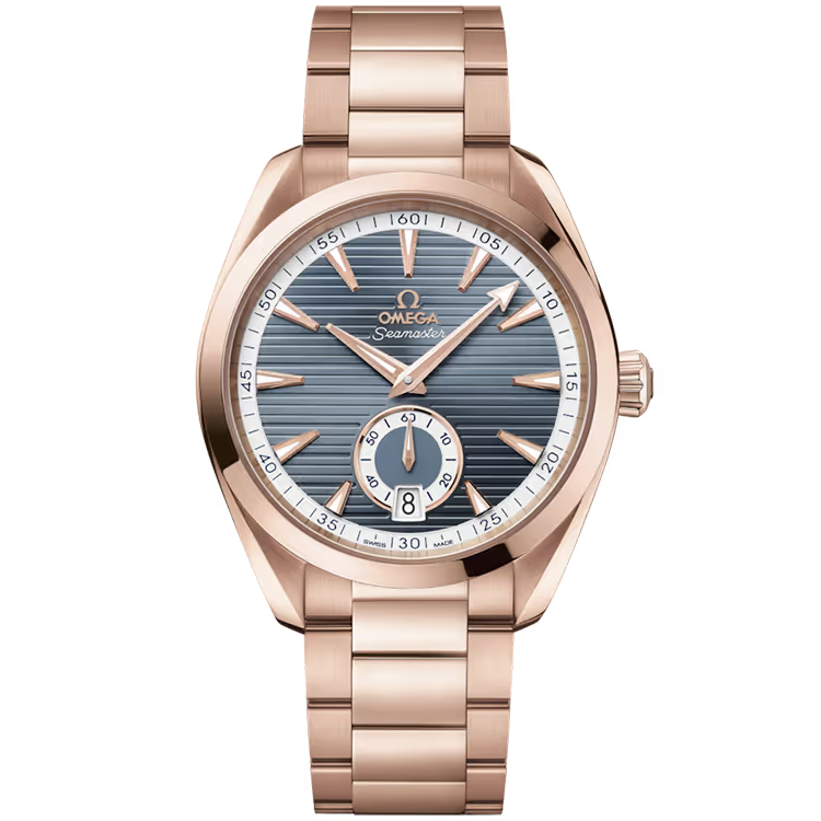 Omega Aqua Terra Blue Dial Rose Gold 41mm - Image 1