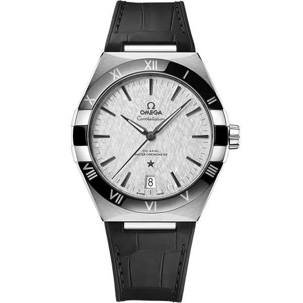 Omega Constellation Grey Dial Leather Strap 41mm