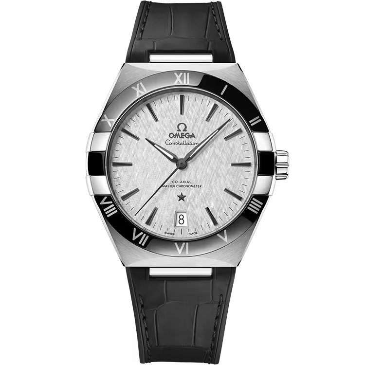 Omega Constellation Grey Dial Leather Strap 41mm - Image 1