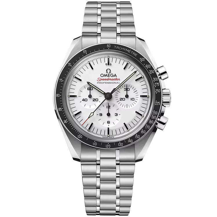Omega Moonwatch White Dial Chronograph Stainless Steel 42mm - Image 1