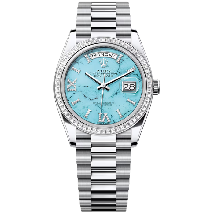 Rolex Day-Date Blue Platinum 36mm - Image 1