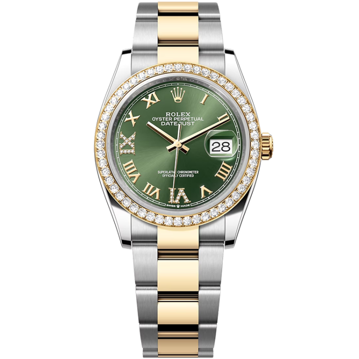 Rolex Datejust Green Two-Tone 36mm - Image 1