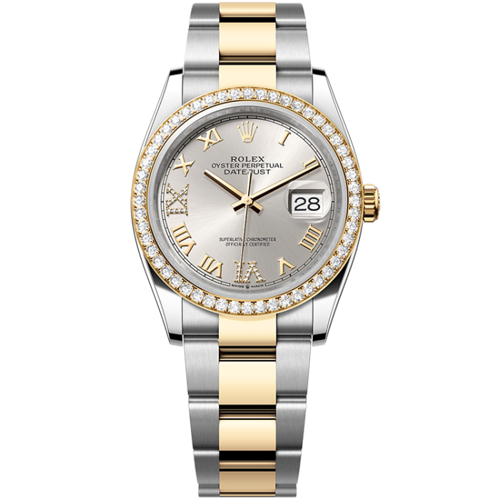 Rolex Datejust Silver Two-Tone 36mm - Image 1