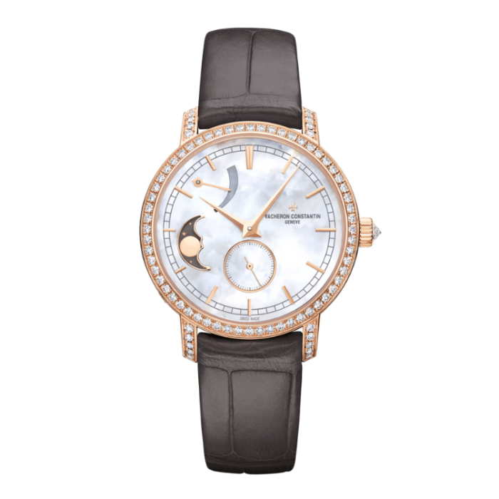 Vacheron Constantin Traditionnelle Moon Phase Mother of Pearl Alligator Leather 36mm - Image 1
