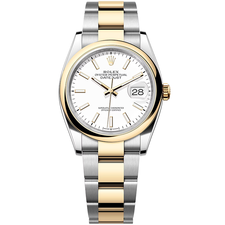Rolex Datejust White Two-Tone 36mm - Image 1