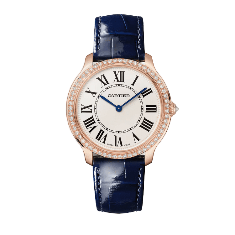 Cartier Ronde Louis White Leather 36mm - Image 1