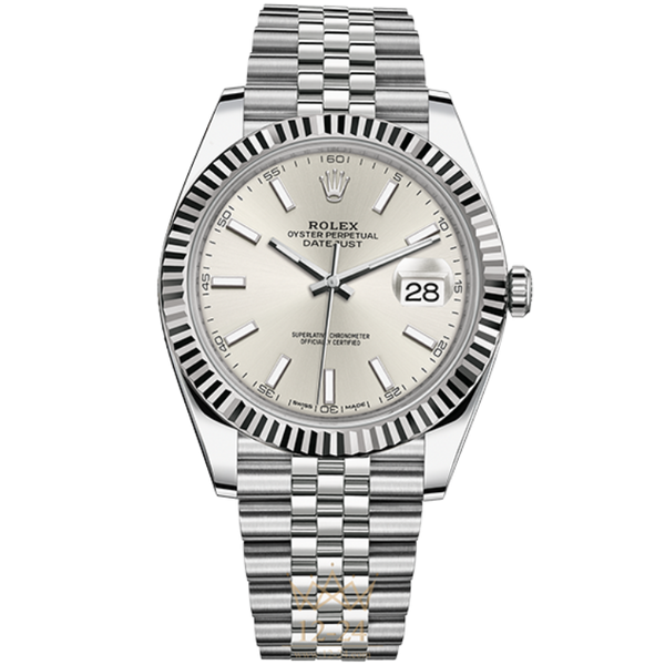 Rolex Datejust Silver Steel 41mm