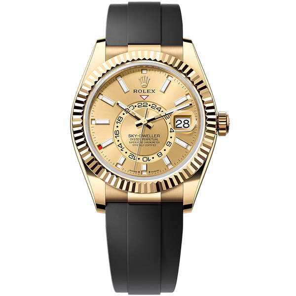 Rolex Sky-Dweller Champagne Rubber 42mm