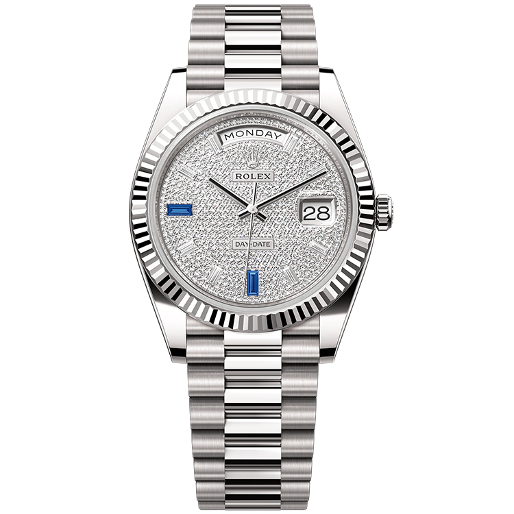 Rolex Day-Date Diamond Pave White Gold 40mm - Image 1