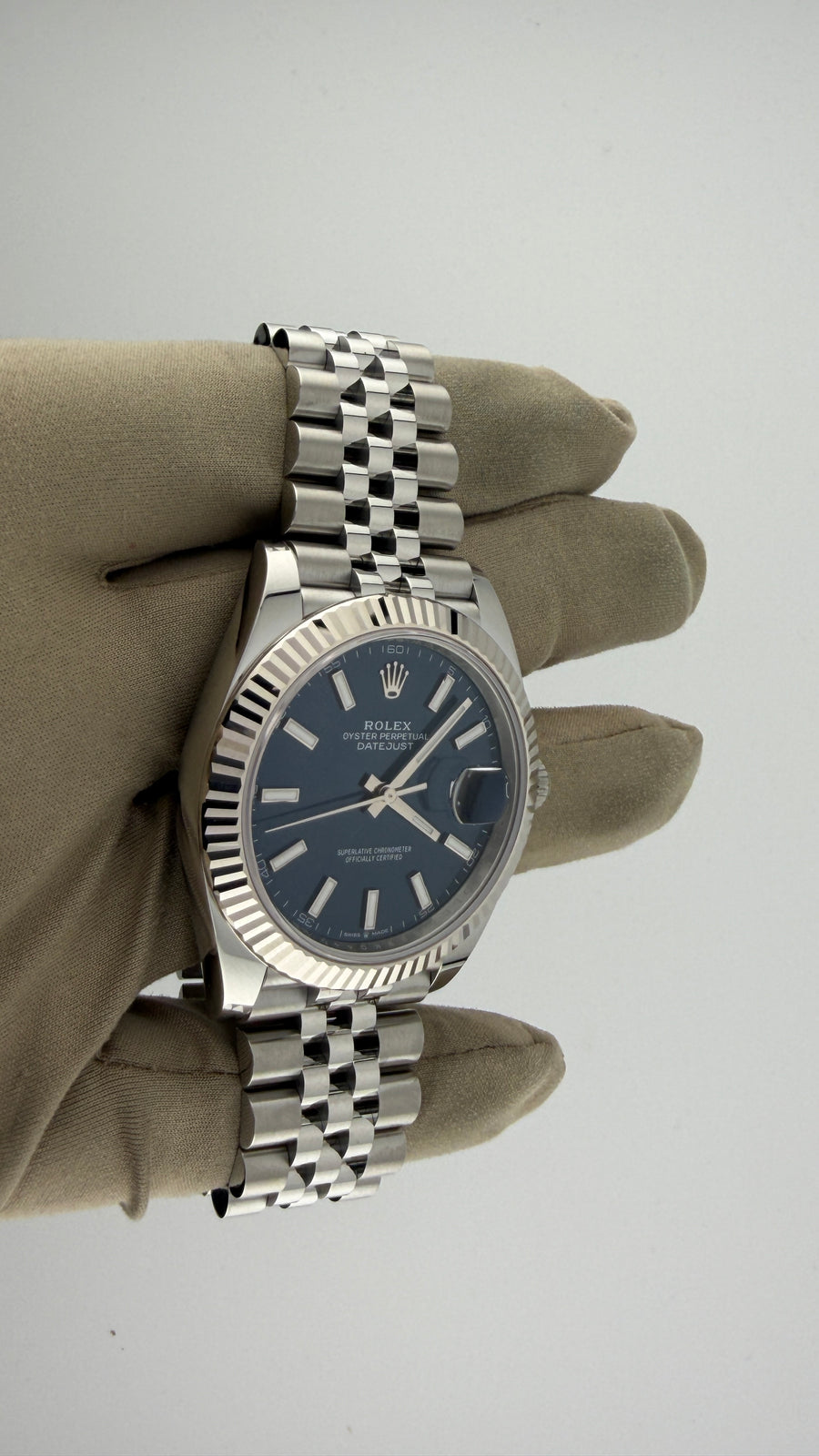 2026 New Rolex Date-Just Blue stock Dial 126334 (Watch, Card & Box) - Image 5