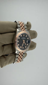 2022 Rolex Date-Just 36 Black Diamond Dial 126231 (Watch,Card, Box & Booklets) - Thumb 4