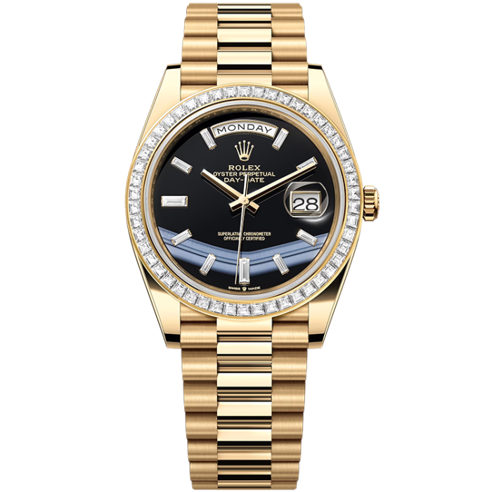 Rolex Day-Date Black Yellow Gold 40mm - Image 1