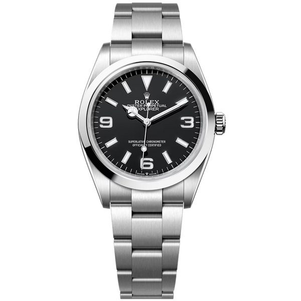 Rolex Explorer Black Steel 36mm