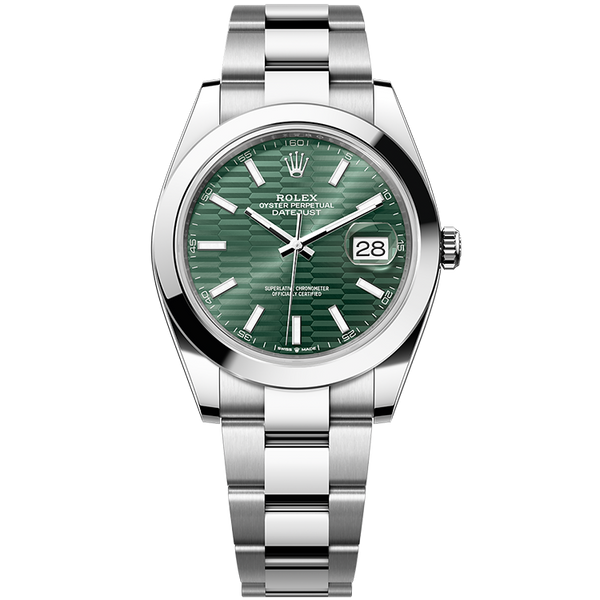 Rolex Datejust Green Steel 41mm