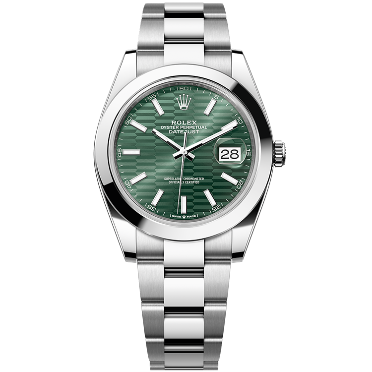 Rolex Datejust Green Steel 41mm - Image 1