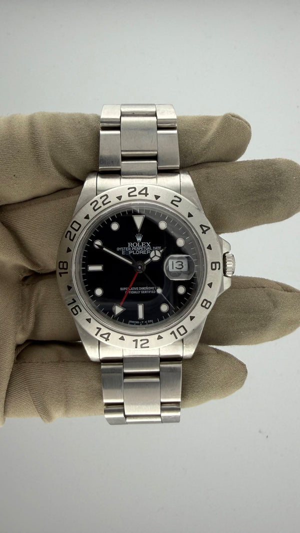 1994 RLX Explorer II Black Dial 16570  (Watch, Papers, Box & Booklets)