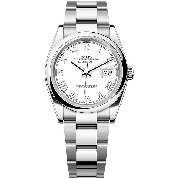 Rolex Datejust White Steel 36mm