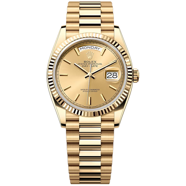 Rolex Day-Date Champagne Yellow Gold 36mm