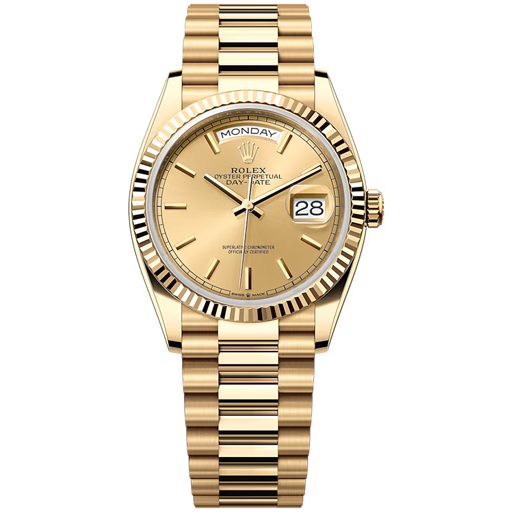 Rolex Day-Date Champagne Yellow Gold 36mm - Image 1