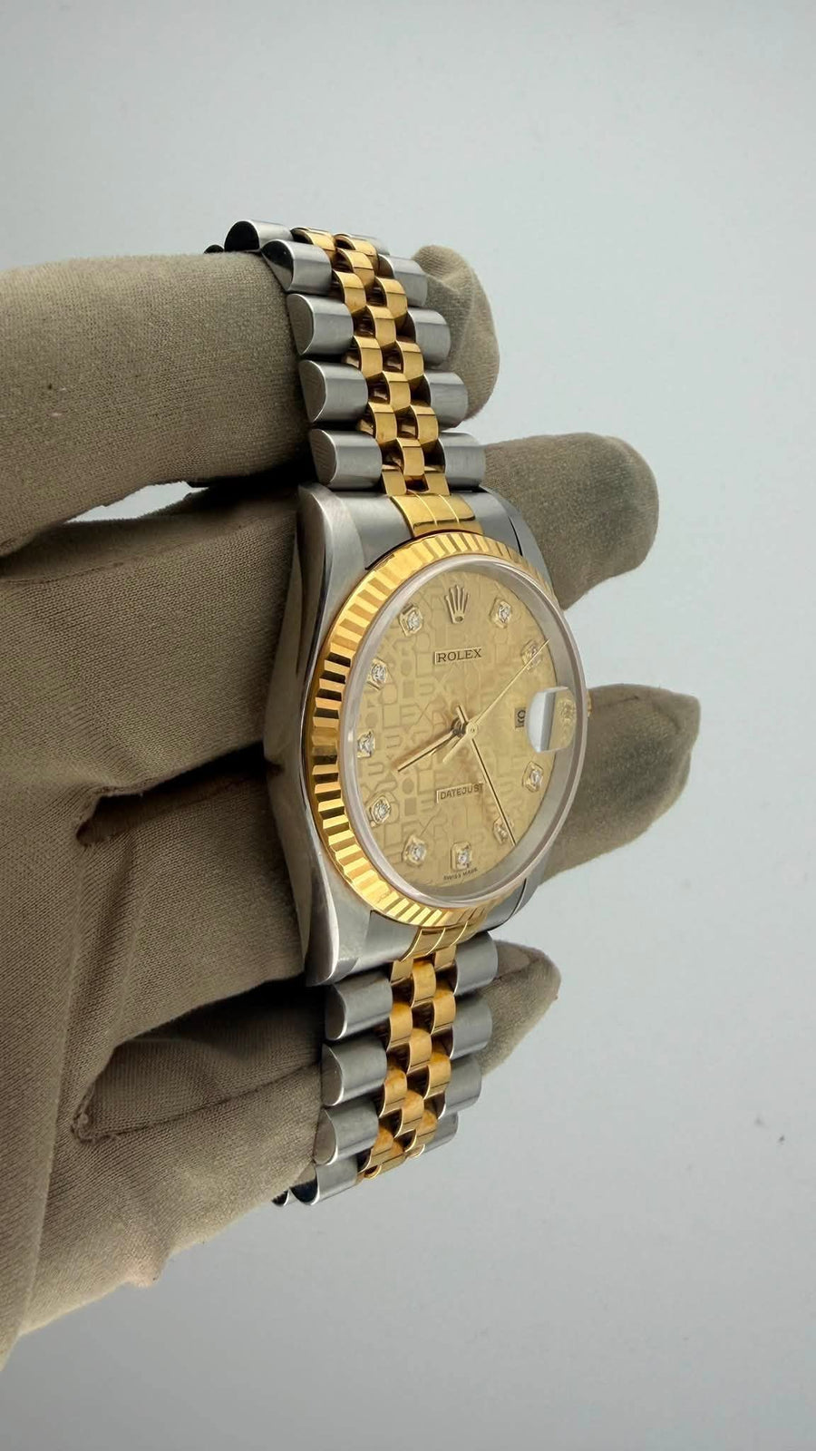 Rolex Date-Just 36 Anniversary Diamond Dial 16233 (Watch, Papers, Box & Booklets) - Image 5
