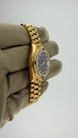 Rolex Date-Just 26 Purple faded DMD Dial and Blue DMD Bezel 69088 (Watch, Box & Booklets) - Thumb 4