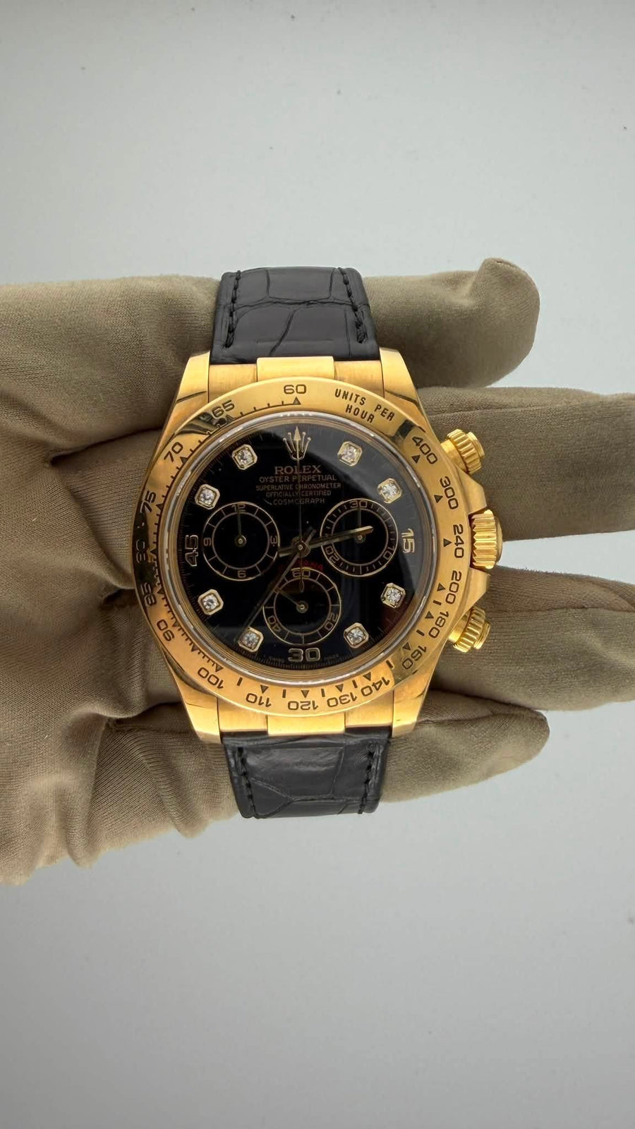 2005 RLX Dayton.a Black Diamond Dial 116518 (Watch, Papers, Box,White tag & Booklets) - Image 2