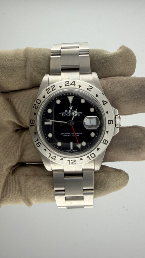 1994 RLX Explorer II Black Dial 16570  (Watch, Papers, Box & Booklets)