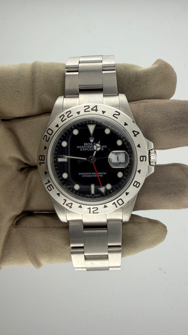 1994 RLX Explorer II Black Dial 16570  (Watch, Papers, Box & Booklets)