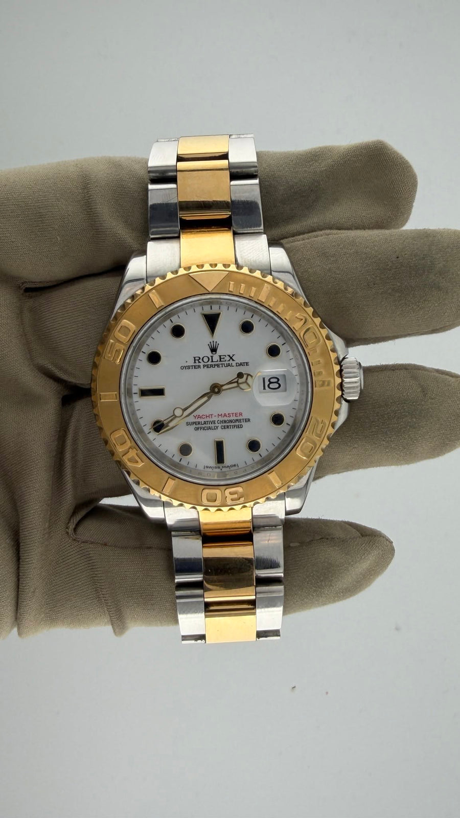 2012 Rolex Yacht-Master White Dial 16623 (Watch,Box,card & Booklets) - Image 3