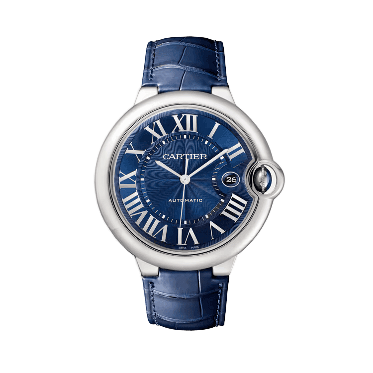 Cartier Ballon Bleu Large Blue Leather 42mm - Image 1