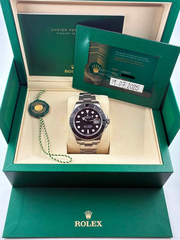 2025 Brand New In Box Rolex Yacht-Master Black Dial 226627 (Watch,Box,Card, Papers, & WT)