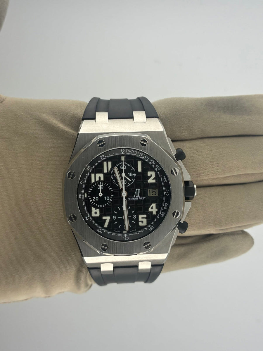 AP Royal Oak Black Dial 26020ST.OO.D101CR.01 (Watch,Box,Card, Papers, & WT) - Image 3