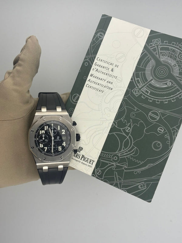 AP Royal Oak Black Dial 26020ST.OO.D101CR.01 (Watch,Box,Card, Papers, & WT)