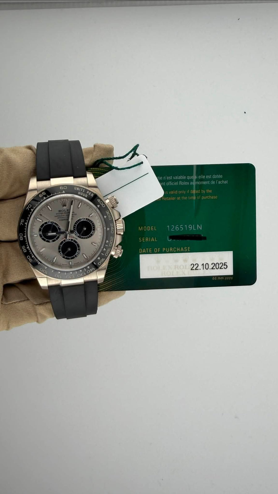 2025 Rolex Daytona "Ghost" 126519LN (Watch,Box,Card, Papers, & WT) - Image 2
