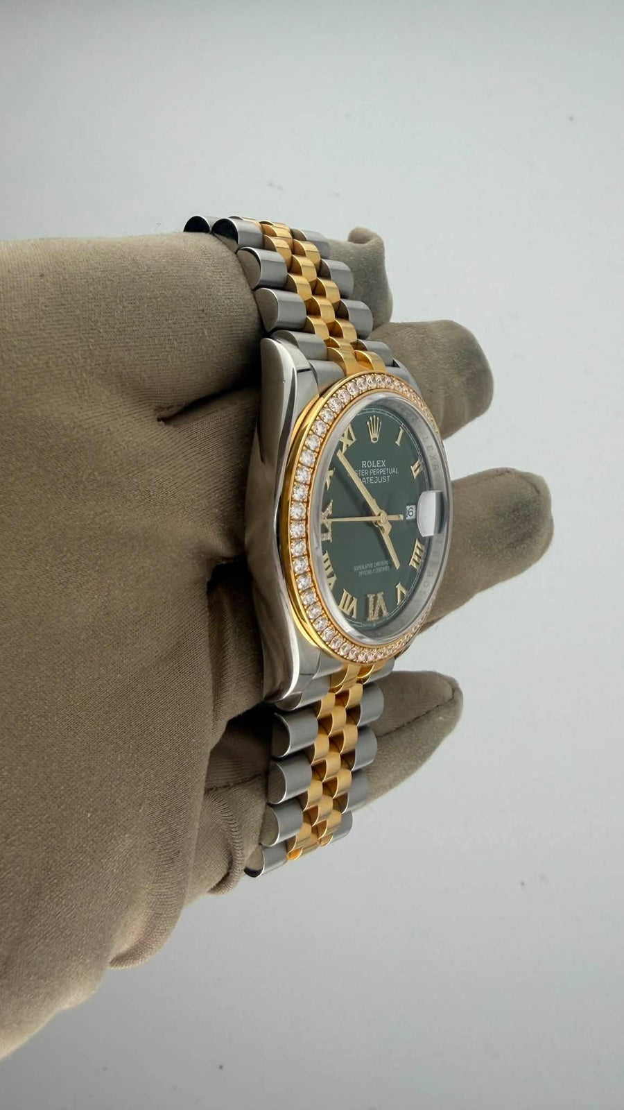2026 Rolex Date-Just 36 Two Tone Green Roman Dial 126283RBR (Watch,Card,WT Box & Booklets) - Image 5