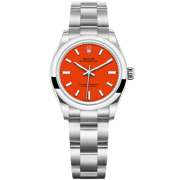 Rolex Oyster Perpetual Red Steel 31mm