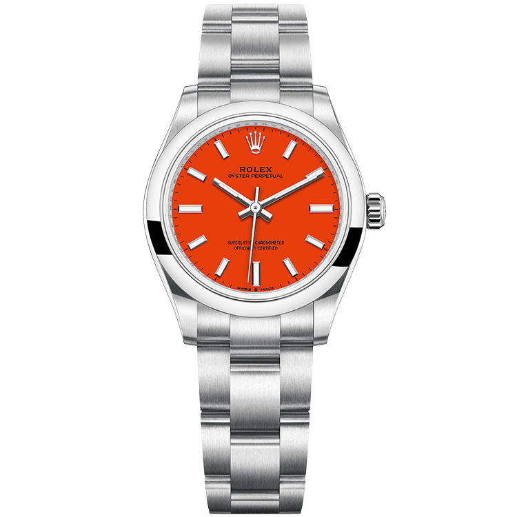 Rolex Oyster Perpetual Red Steel 31mm - Image 1