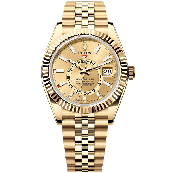 Rolex Sky-Dweller Champagne Yellow Gold 42mm