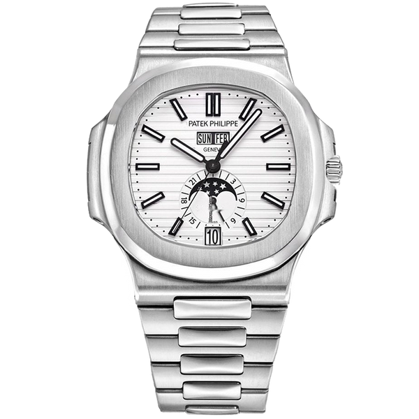 Patek Philippe Nautilus Annual Calendar White Steel 40.5mm