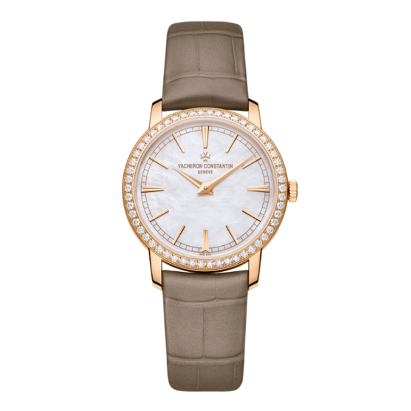 Vacheron Constantin Traditionnelle Manual-Winding Mother of Pearl Alligator Leather 33mm