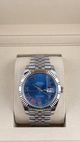 2024 Rolex Date-Just Blue Azzuro 126334 (Watch, Card & Box) - Thumb 1