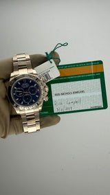2019 New Rolex Daytona 40mm 18k White Gold Blue Dial Ref. 116509 (Watch, Card, WT) - Thumb 2