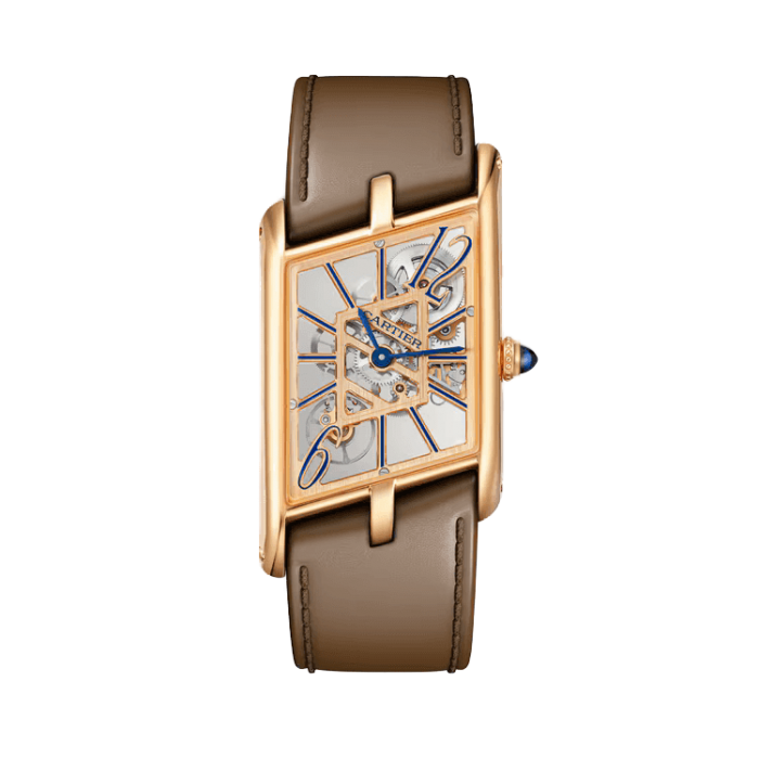 Cartier Tank Asymétrique Skeleton Leather 21.1mm - Image 1