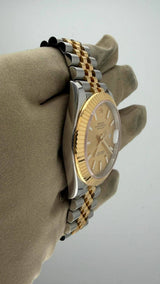 2025 Rolex Datejust 41 Champagne Stick Dial 126333 (Watch + Card) - Thumb 4