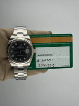 2018 Rolex Datejust 41 Rhodium Diamond Dial 126334 (Watch + Card) - Thumb 2