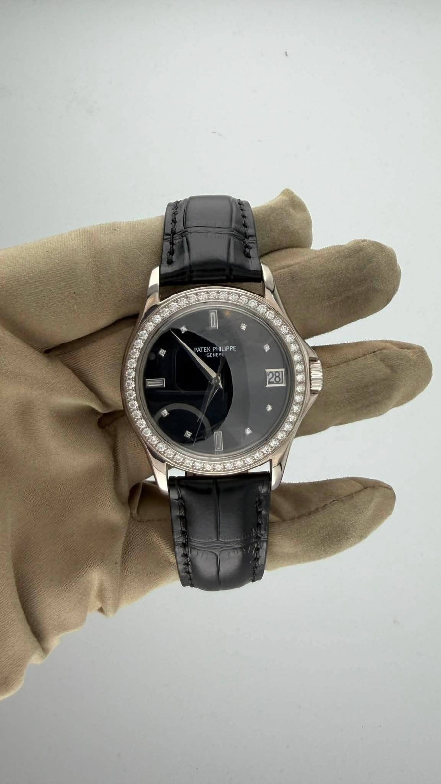 Patek Philippe Calatrava Diamond Bezel 5108G-010 (Watch + Box) - Image 3