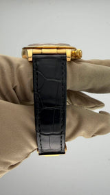 2005 Rolex Daytona Black Diamond Dial 116518 (Watch + Papers + WT + Factory Leather Straps) - Thumb 9